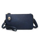Kendall Convertible Cross Body Purse or Wristlet  -  Navy