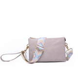 Izzy Cross Body Purse with Guitar Strap -  Dusty Lavender