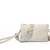 Izzy Cross Body Purse with Guitar Strap -  Off White