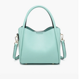 Ruby 3-Compartment Satchel Purse - Green