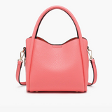 Ruby Satchel Purse - Coral Pink