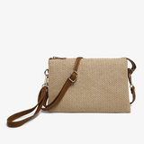 Izzy Cross Body Purse  -  Natural Straw