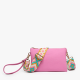 Izzy Cross Body Purse with Guitar Strap -  Bubblegum
