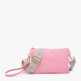 Izzy Cross Body Purse with Guitar Strap - Pink