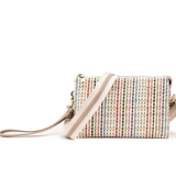 Izzy Cross Body Purse with Guitar Strap - Multi Woven Stripe