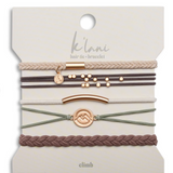 Mixed 5 Pack Hair Ties - Climb - K'lani Hairties