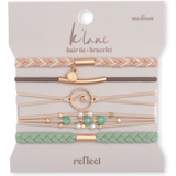 Mixed 5 Pack Hair Ties - Reflect - K'lani Hairties