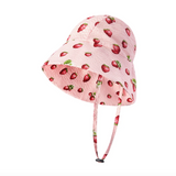 Wide Brim Sun Bonnet  by Milkbarn- Strawberry