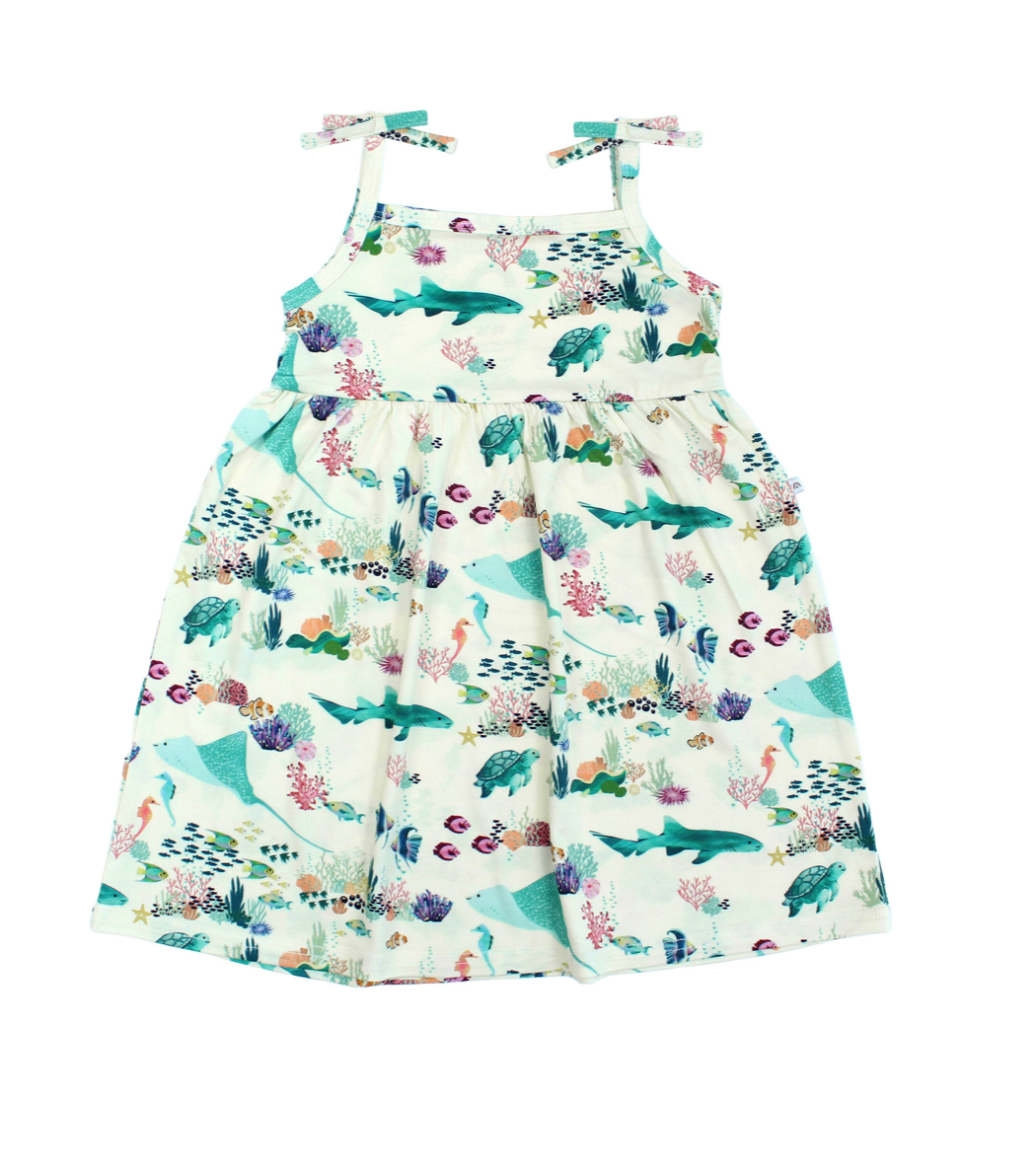 Bamboo Baby & Toddler  Sundress - Coral Reef - Emerson