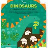 Coloring Book with Stickers  - Dinosaurs