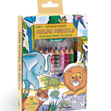 Wild Animals Mini Mural & Pencils Bundle