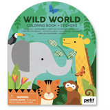 Coloring Book with Stickers  - Wild World