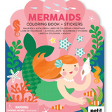 Coloring Book with Stickers  - Mermaids