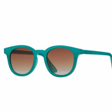 Este Sunglasses - Milky Teal w/ Gradient Brown Lens