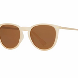 Aire Sunglasses - Milky Beige w/  Brown Polarized Lens