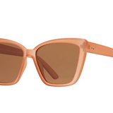 Lassen Sunglasses - Soft White w/ Brown Polarized Lens