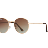 Ash Sunglasses - Gold w/ Rose Gold  Mirror Lens  - Polarized