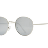 Ash Sunglasses - Silver w/ Silver Mirror Lens  - Polarized