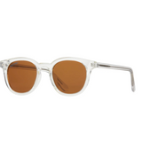 Gram Clear Crystal Sunglasses w/  Smoke Polarized Lens