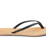 Black Lizard Sandals w/ Raw Edge - Bungalow