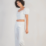 Elliott Lounge Pant w/ Drawstring - Stillwater White by Level 99