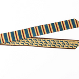 Camile dachsund dog print skinny scarf 36x2