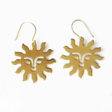 Lane sun dangle earrings brass