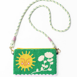 Leila soleil seed bead clutch with strap