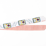 Camile sardine print skinny scarf 36x2