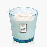 Large Glass Jar  Hearth Candle  w/ 3 Wicks - California Summers