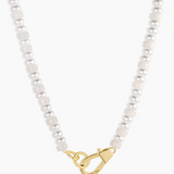 Harbor Statement Necklace - White Jade - By Gorjana