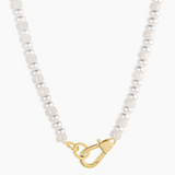 Harbor Statement Necklace - White Jade - By Gorjana