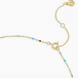 Capri Short Necklace Laguna With Palm Charm  - by Gorjana