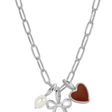 Charm Garden Silver Chain - Lucky Feather