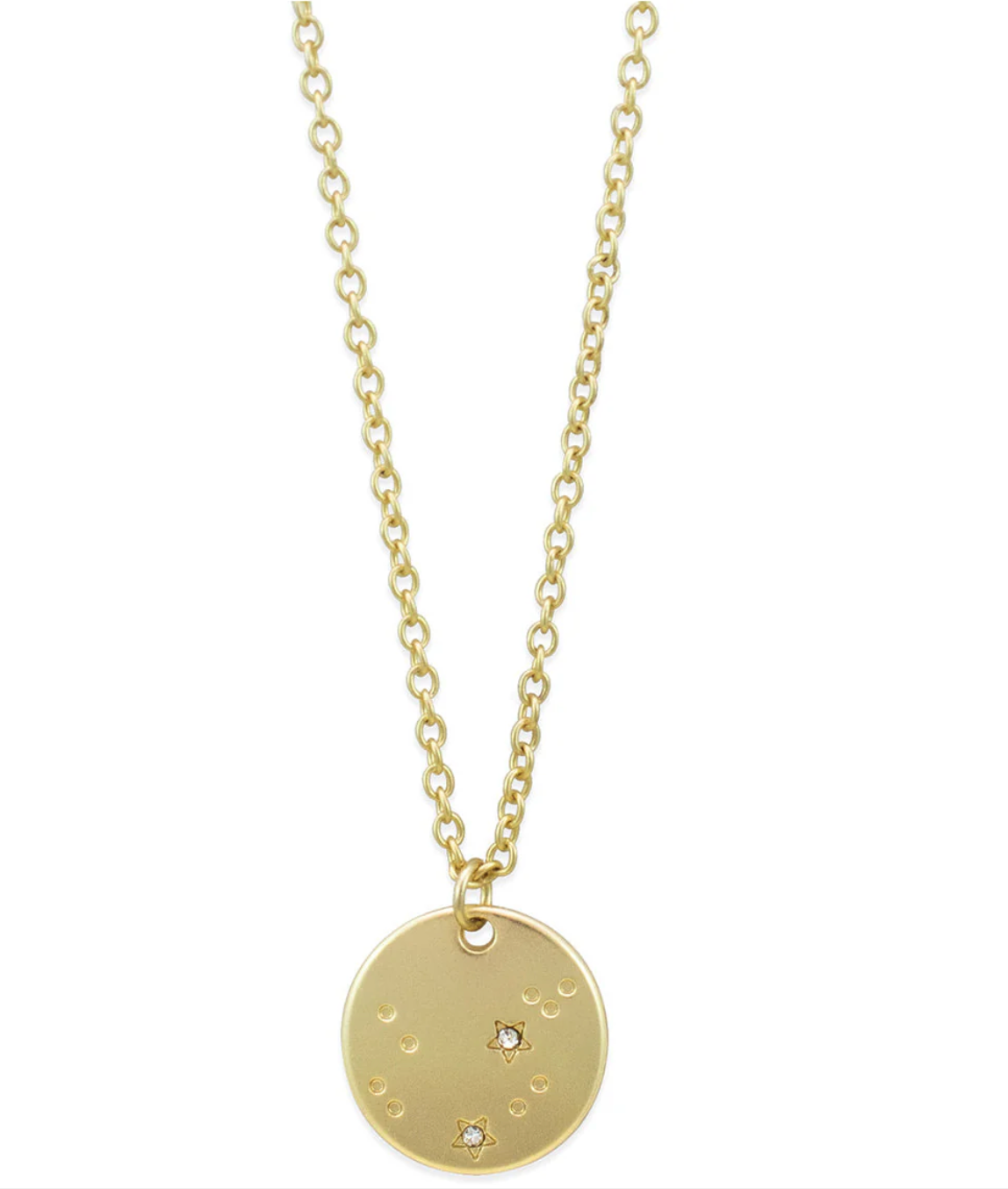 Zodiac Necklace Gold by Lucky Feather