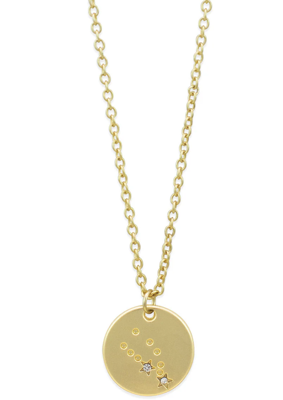 Zodiac Necklace Gold by Lucky Feather