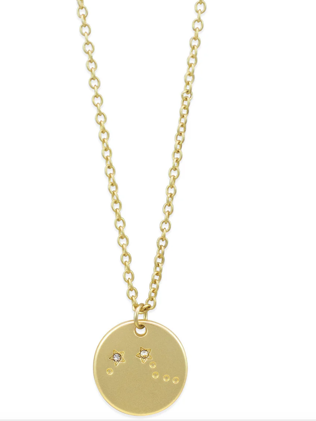 Zodiac Necklace Gold by Lucky Feather