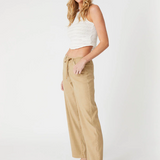 Sundae Linen Wide Leg Pants - Sandstone by Level 99
