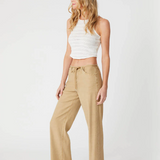 Sundae Linen Wide Leg Pants - Sandstone by Level 99