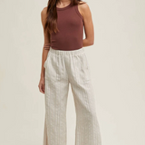 Ribbed Fitted Tank by Wishlist -  Espresso Brown