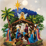Starlit Nativity - Pop Up Greeting Card