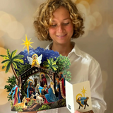 Starlit Nativity - Pop Up Greeting Card