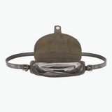 Duffy Contrast Suede Shoulder Bag in Brown