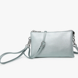 Riley Convertible Cross Body Purse, Wristlet or Clutch -  Winter Mint