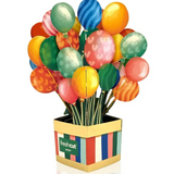 Birthday Balloons - Mini Pop Up Greeting Card