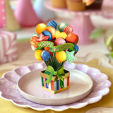 Birthday Balloons - Mini Pop Up Greeting Card