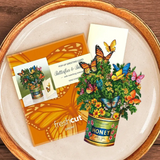 Butterflies & Buttercups Floral Bouquet - Mini Pop Up Greeting Card