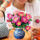 Peony Paradise Floral Bouquet - Mini Pop Up Greeting Card (Copy)