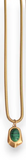 Rock My World Necklace - Gold / Green