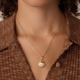 Shimmer Scallop Shell Parker Charm